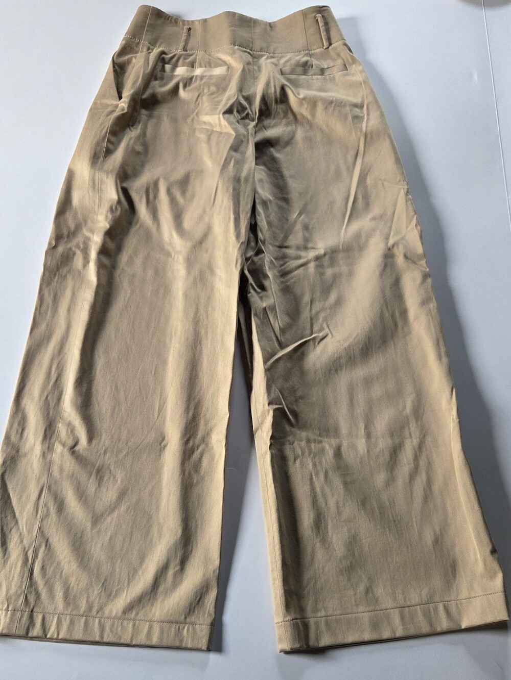 Lewit Wide-Leg Chinos in Light Khaki